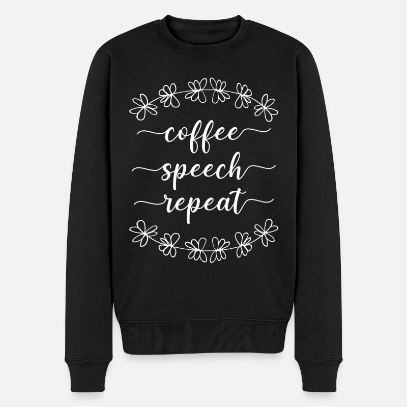 Speech Therapist Therapy Assistant - Männer Premium Bio Pullover - Schwarz