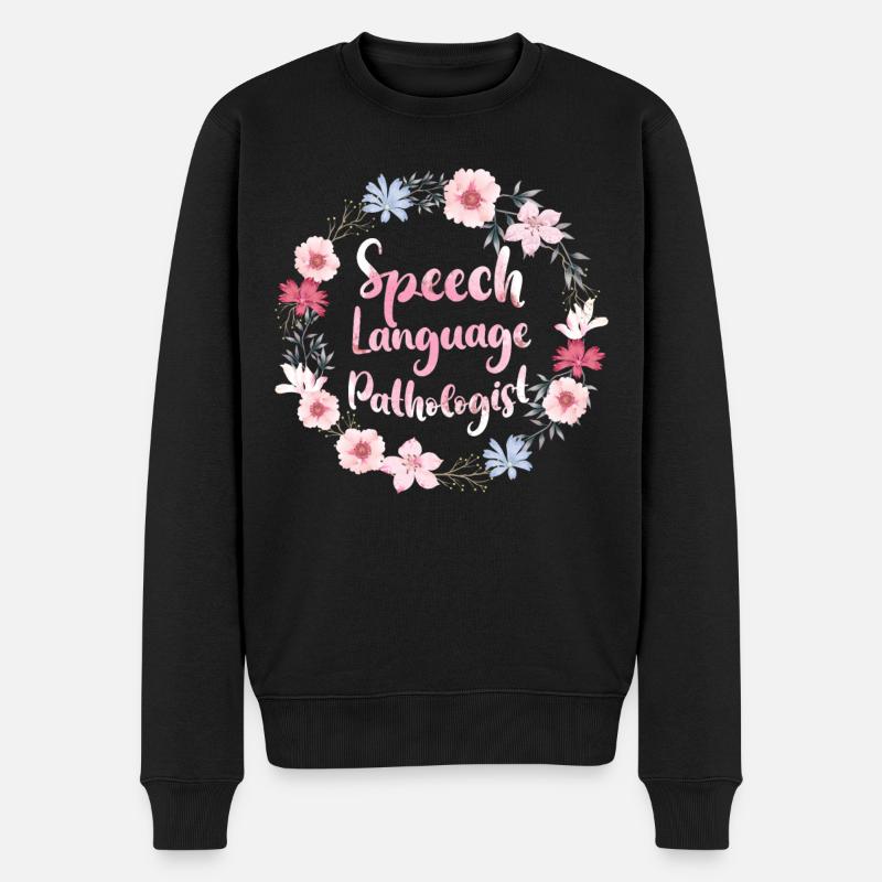Speech Therapist Therapy Assistant - Männer Premium Bio Pullover - Schwarz