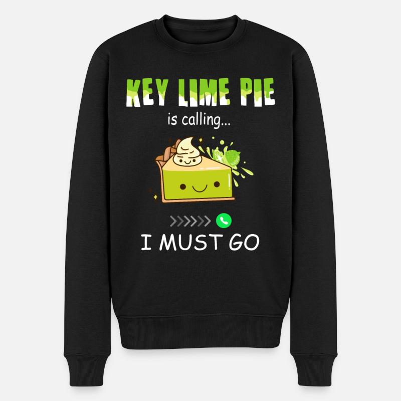 Funny Lemon Cake Design - Men's Premium Organic Jumper - black