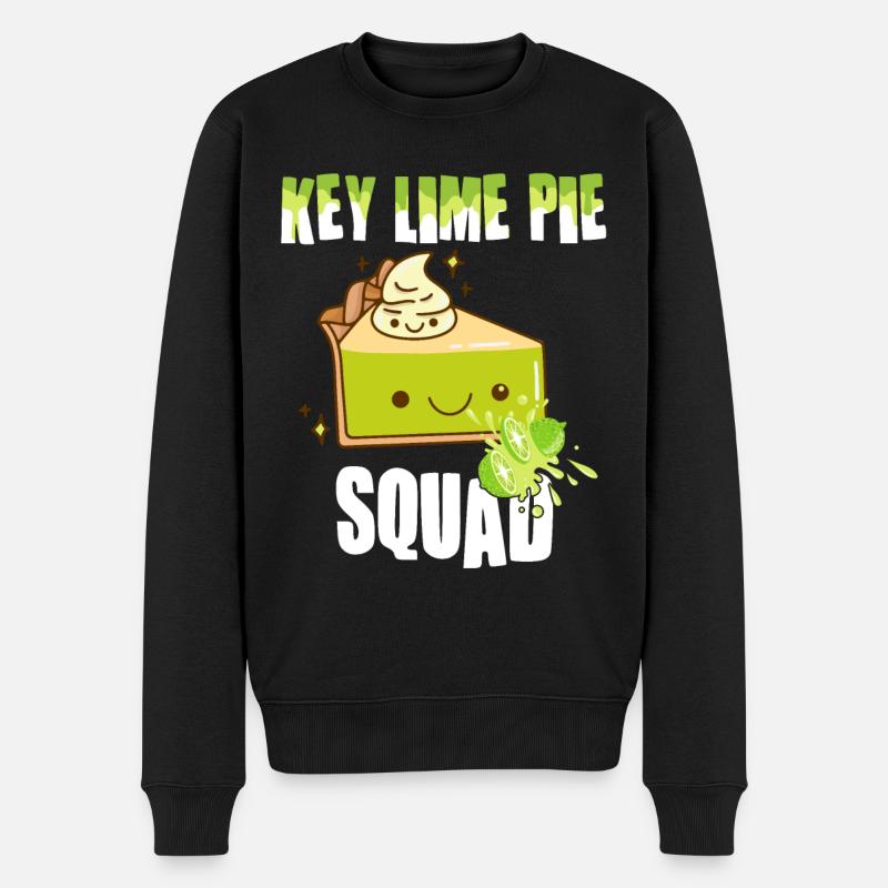 Funny Lemon Cake Design - Men's Premium Organic Jumper - black