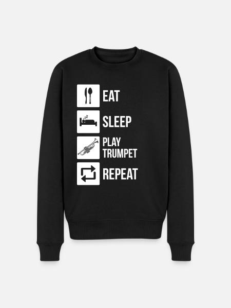 Trumpet Trumpet Player Trumpeter - Men's Premium Organic Jumper - black