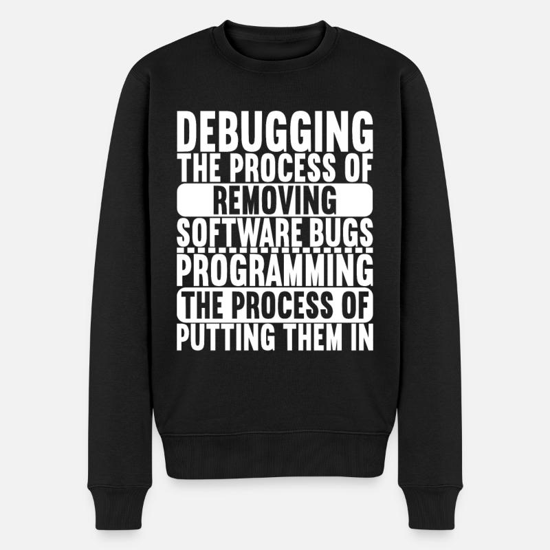 Programmierer Informatiker - Männer Premium Bio Pullover - Schwarz