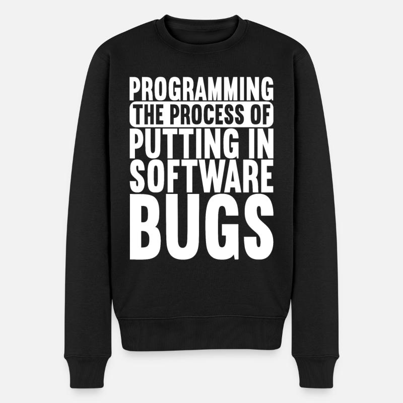 Programmierer Informatiker - Männer Premium Bio Pullover - Schwarz