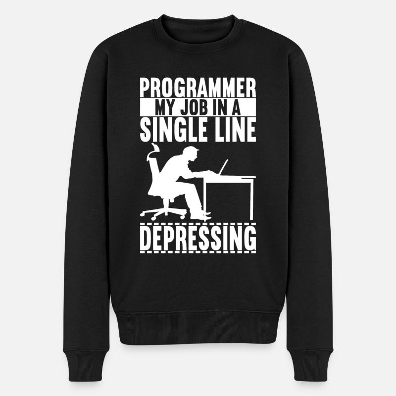 Programmeur Informaticien - Pull Premium bio Homme - noir