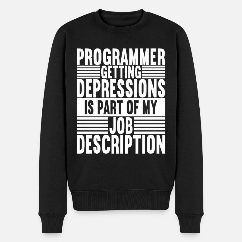 Programmer Computer Scientist - Men's Premium Organic Jumper - black