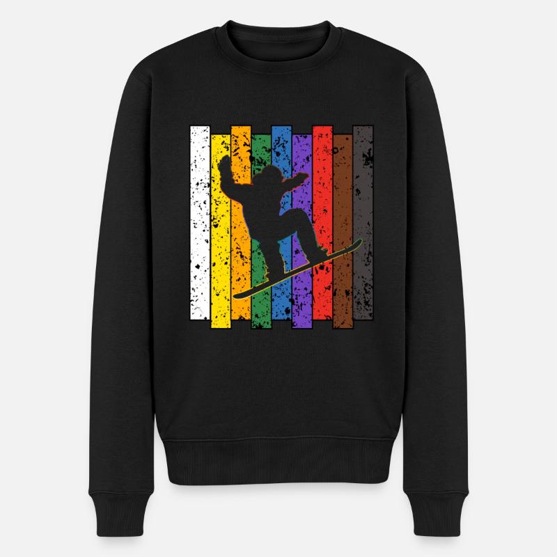 Snowboard - Pull Premium bio Homme - noir