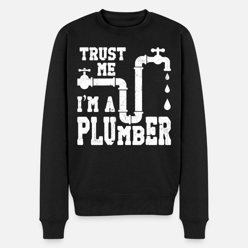 Plombier Plombier Vintage Croyez-moi - Pull Premium bio Homme - noir
