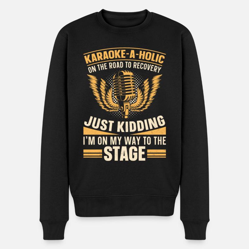 Karaoké Singer Karaoke-A-Holic On - Pull Premium bio Homme - noir