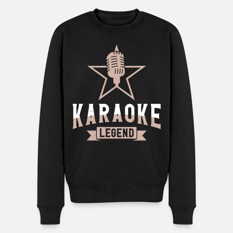 Karaoke Singer Karaoke Legend - Männer Premium Bio Pullover - Schwarz