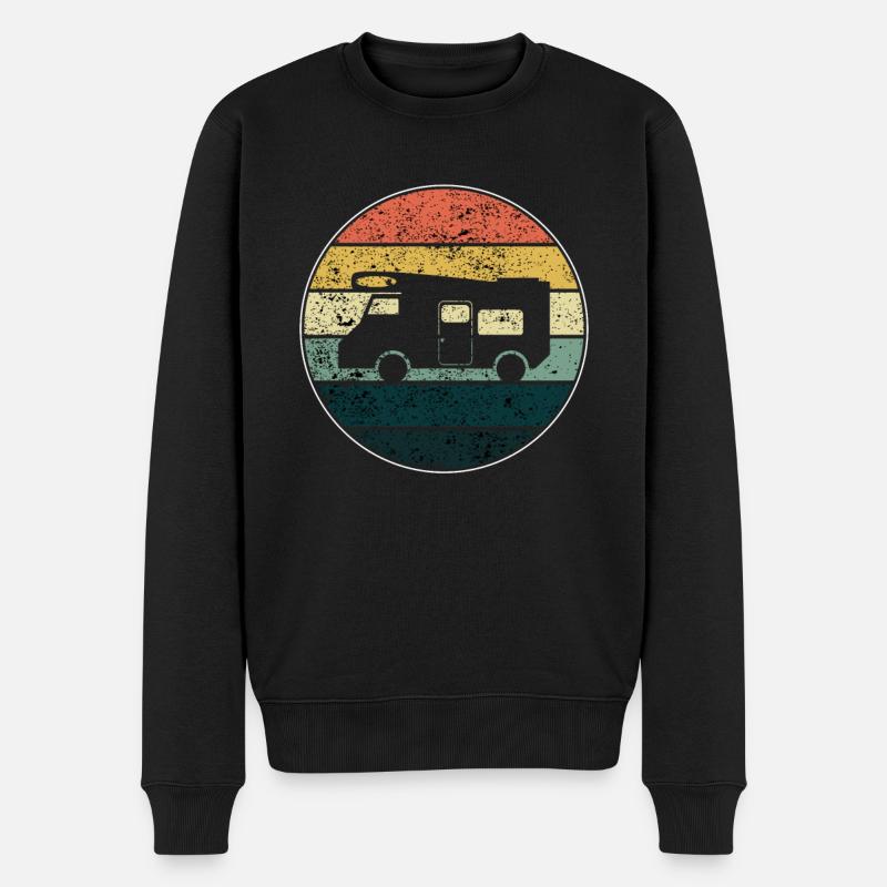 Camping car - Pull Premium bio Homme - noir