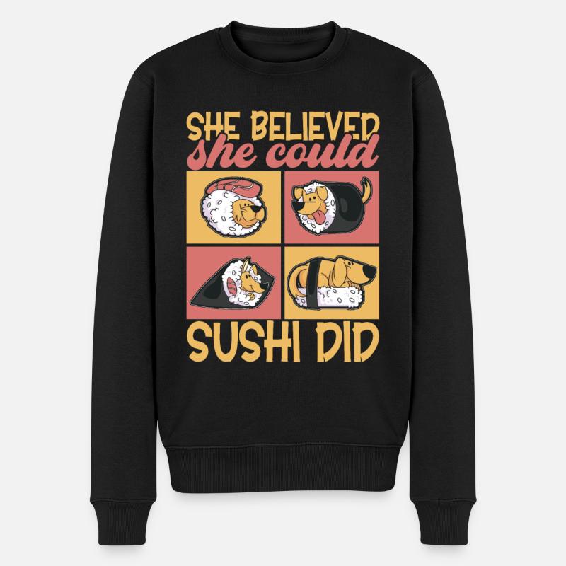 Sushi Kawaii - Pull Premium bio Homme - noir