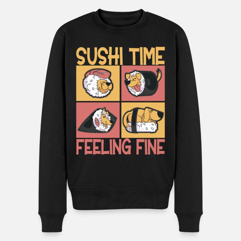 Sushi Kawaii - Pull Premium bio Homme - noir