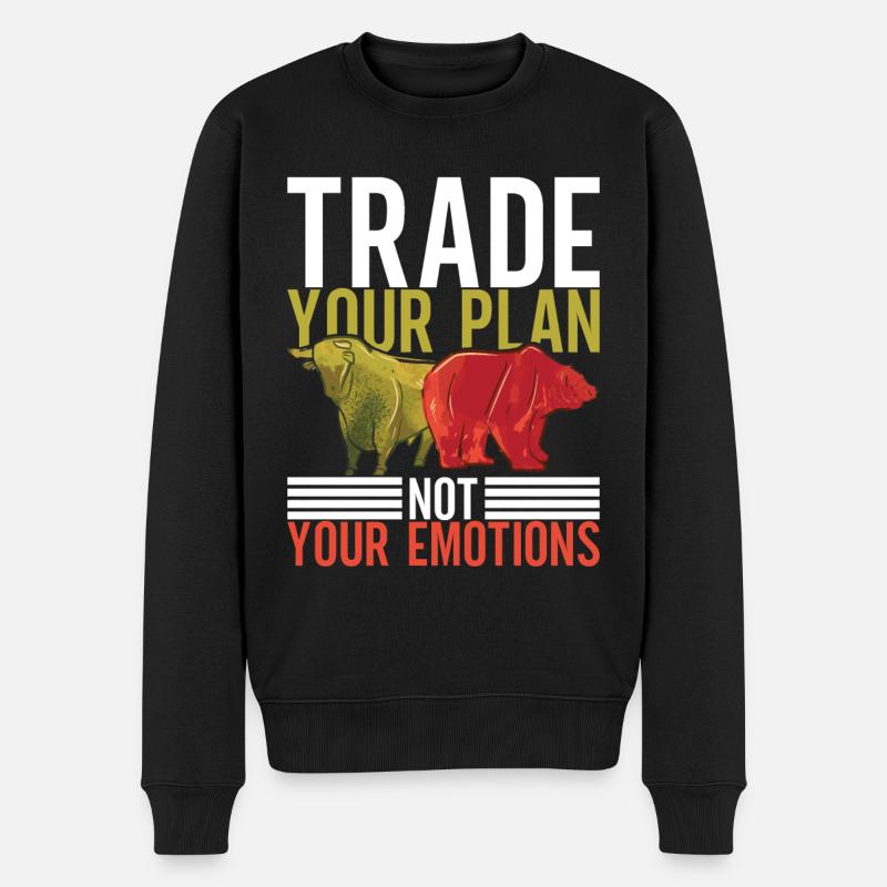 Aktien Aktionär Investor - Männer Premium Bio Pullover - Schwarz