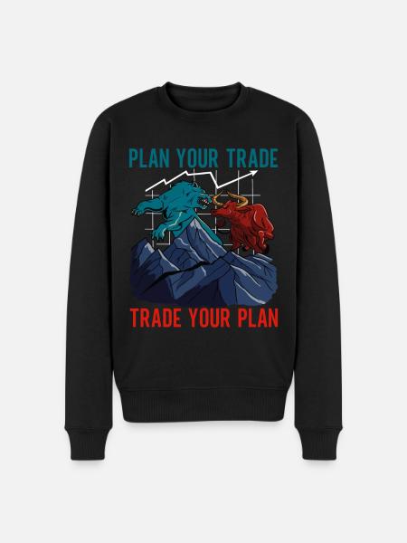 Shares Shareholder Investor - Men's Premium Organic Jumper - black