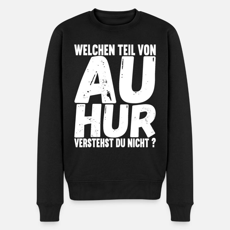 Aachener Slang - Männer Premium Bio Pullover - Schwarz