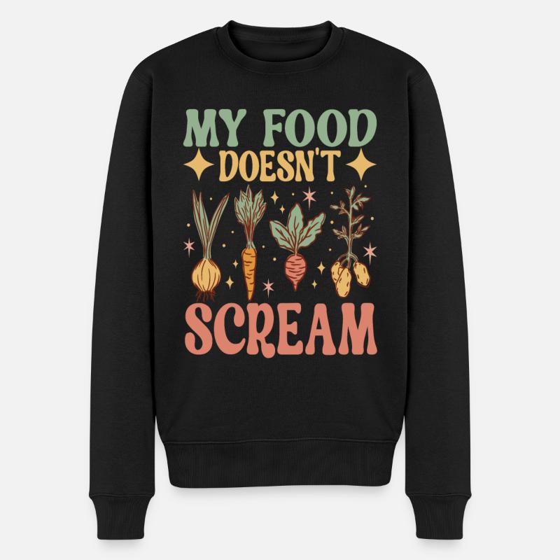 Végétarien végétalien - Pull Premium bio Homme - noir