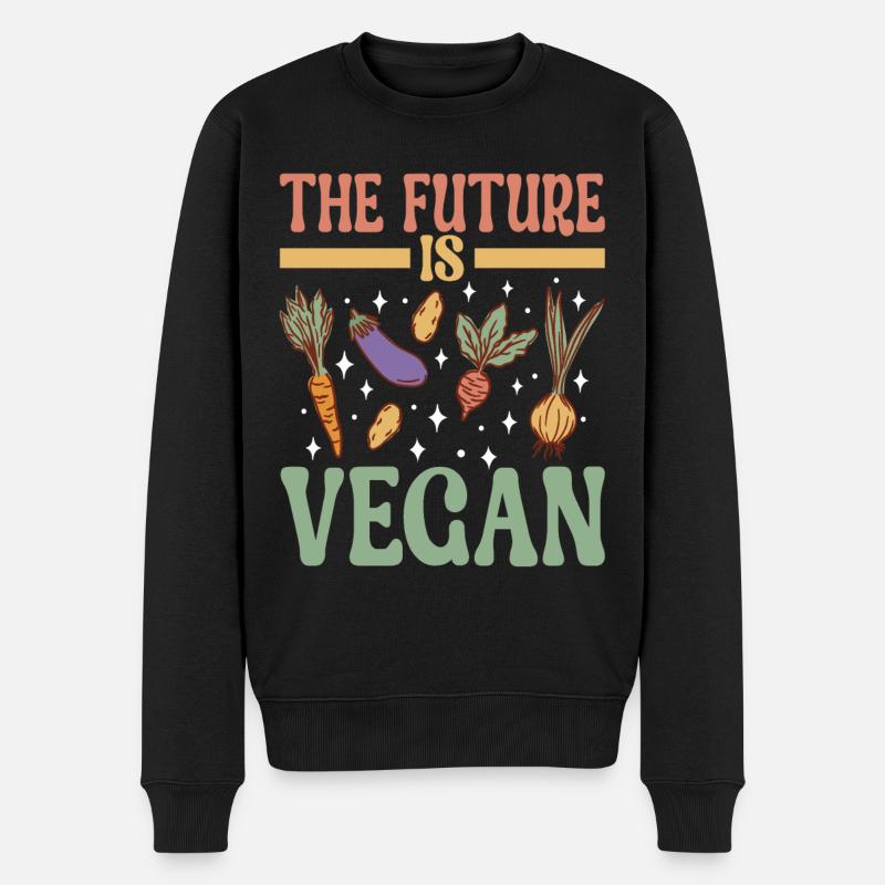 Végétarien végétalien - Pull Premium bio Homme - noir