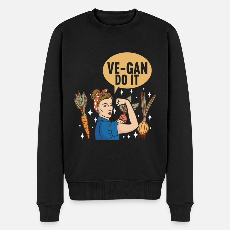 Végétarien végétalien - Pull Premium bio Homme - noir