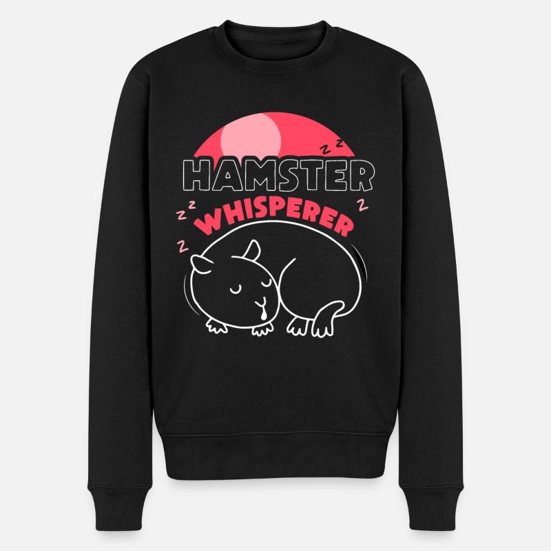 Hamster Whisperer Mignon Propriétaire Pet - Pull Premium bio Homme - noir