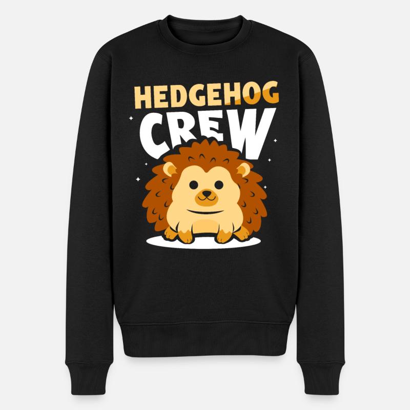 Hedgehog Team Pet Mignons dictons - Pull Premium bio Homme - noir