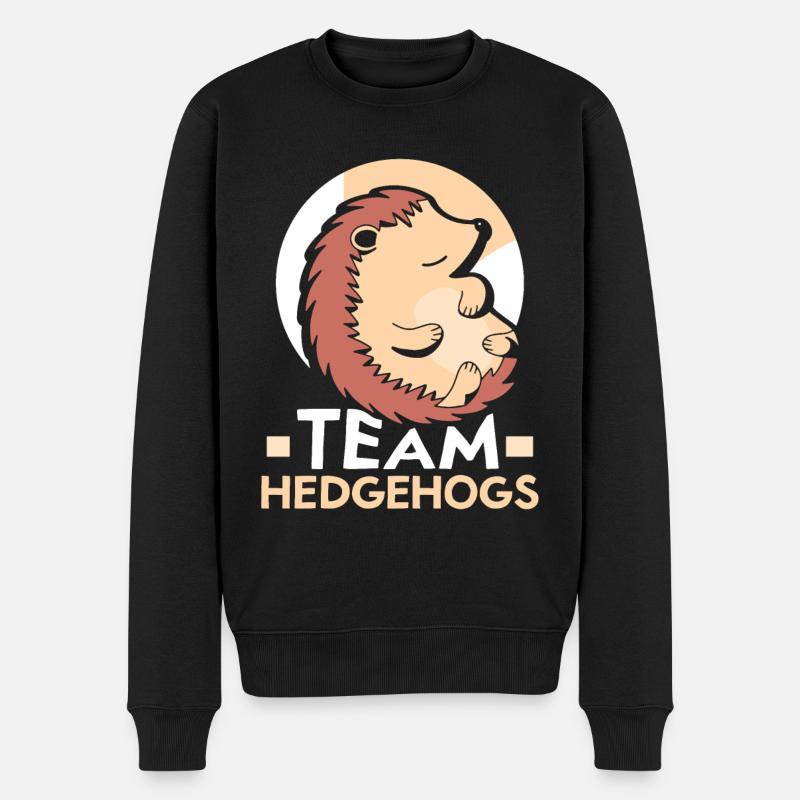 Team Hedgehog Mignon Pet Dictons - Pull Premium bio Homme - noir