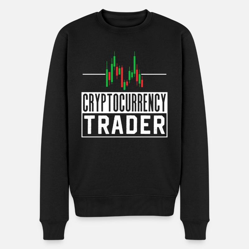 Cryptocurrency Trader Crypto Crypto - Pull Premium bio Homme - noir