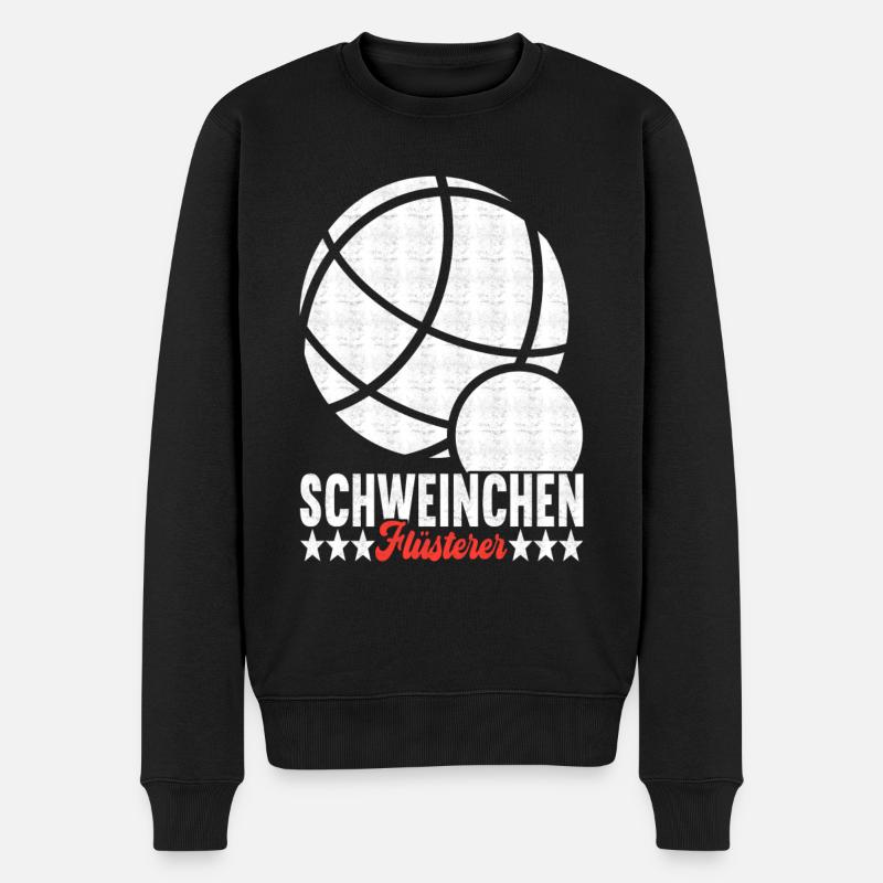 Boule Boulespieler - Männer Premium Bio Pullover - Schwarz