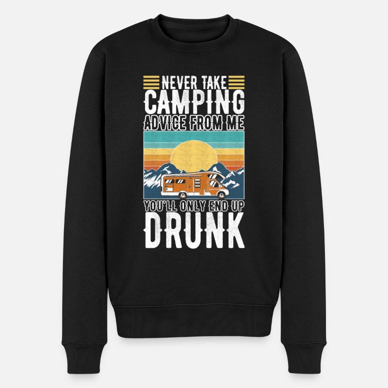 Camping Camping-car - Pull Premium bio Homme - noir