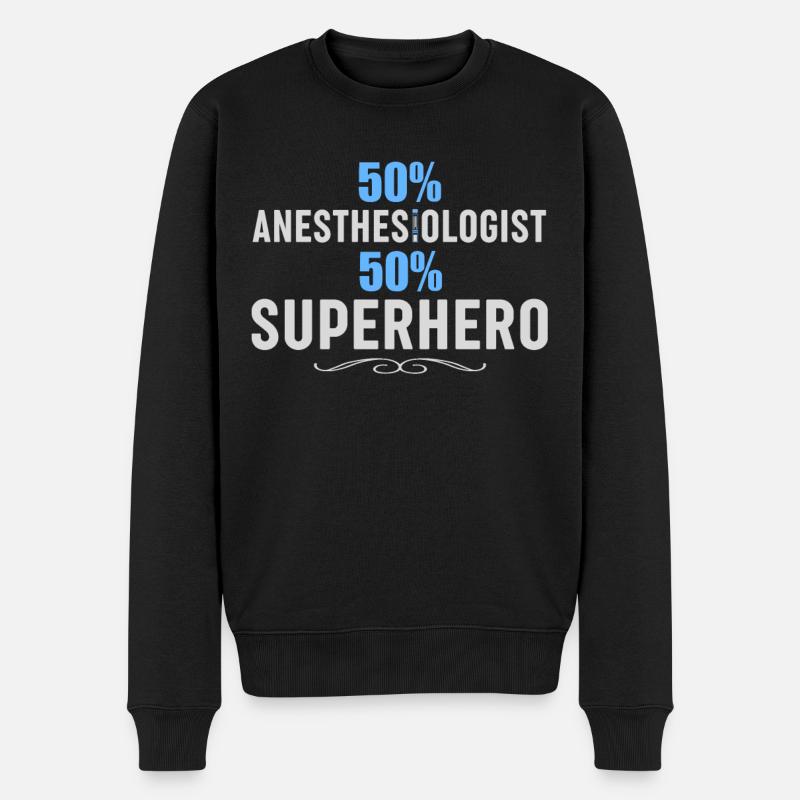 Anesthesia Technician - Funny Anesthesia - Men's Premium Organic Jumper - black
