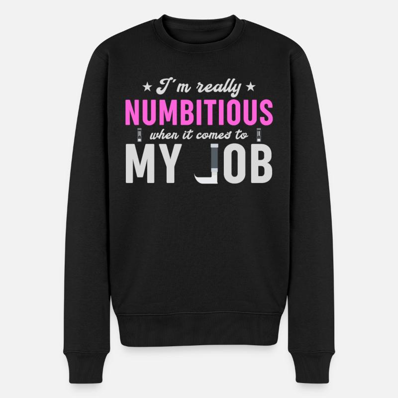 Anesthesia Nurse - Funny Anesthesia - Men's Premium Organic Jumper - black