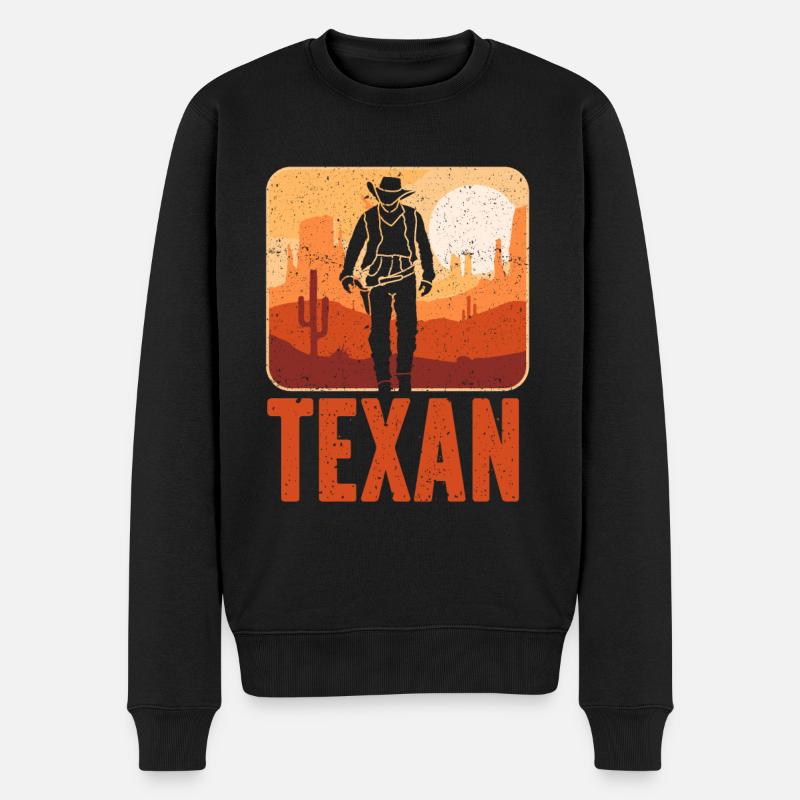 Texas Pride Texas Dictons Texan - Pull Premium bio Homme - noir