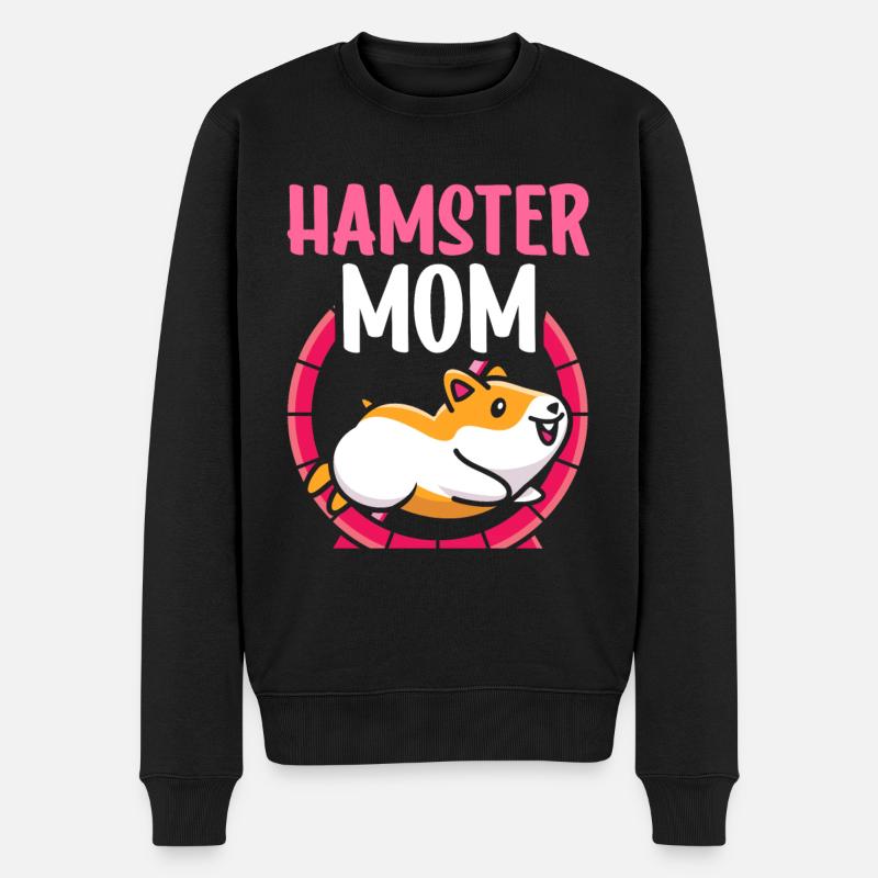 Hamster Maman Propriétaire d’animal mignon - Pull Premium bio Homme - noir