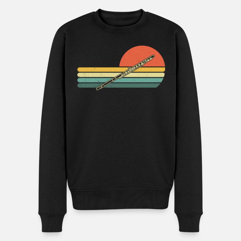 Flûtiste Flûtiste - Pull Premium bio Homme - noir