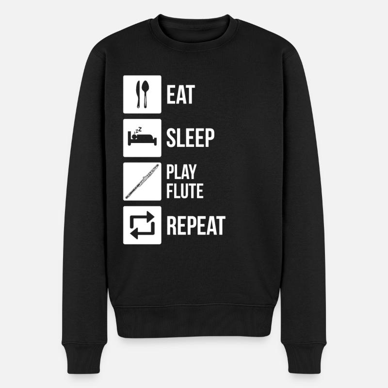 Flûtiste Flûtiste - Pull Premium bio Homme - noir