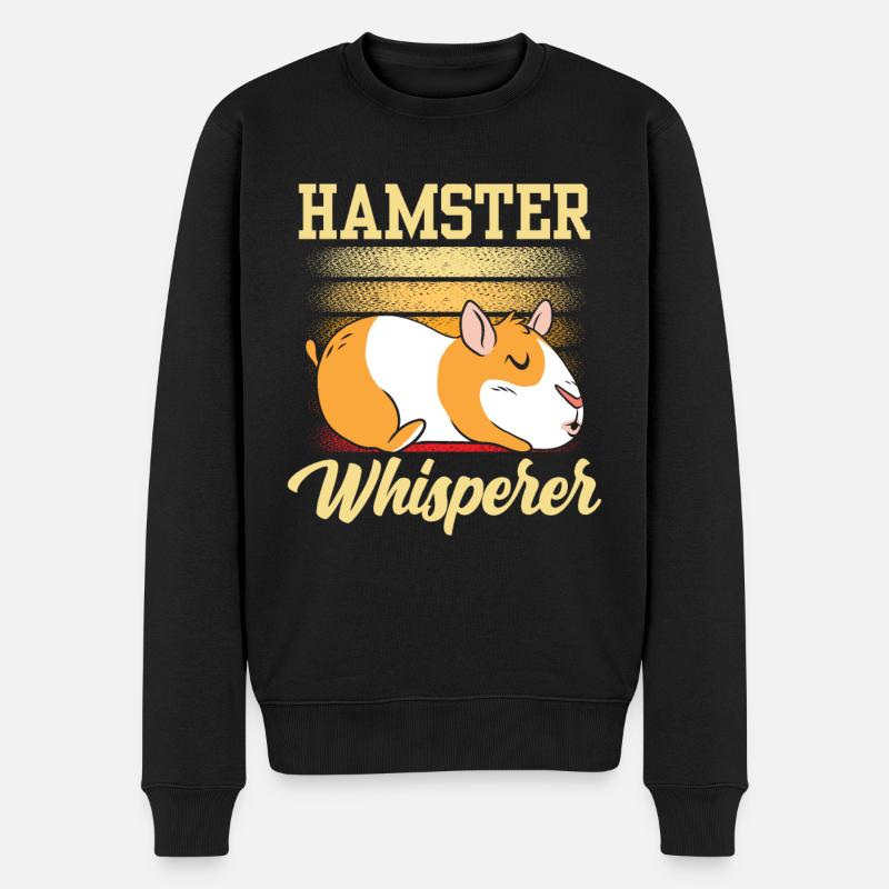 Hamster Whisperer Propriétaire Mignon Pet - Pull Premium bio Homme - noir