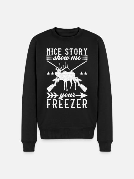 Hunting Hunter Hunting Deer - Men's Premium Organic Jumper - black