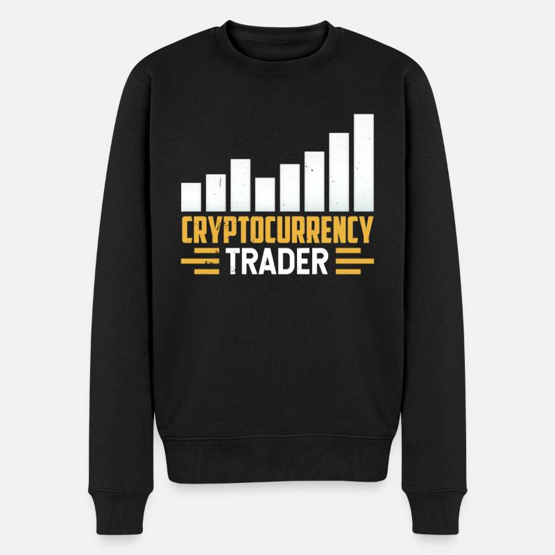 Cryptocurrency Trader Crypto Trader Crypto - Men's Premium Organic Jumper - black