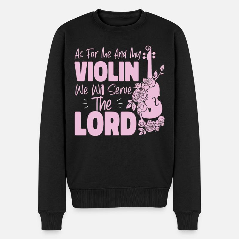 Violoniste Violoniste Jesus Faith - Pull Premium bio Homme - noir