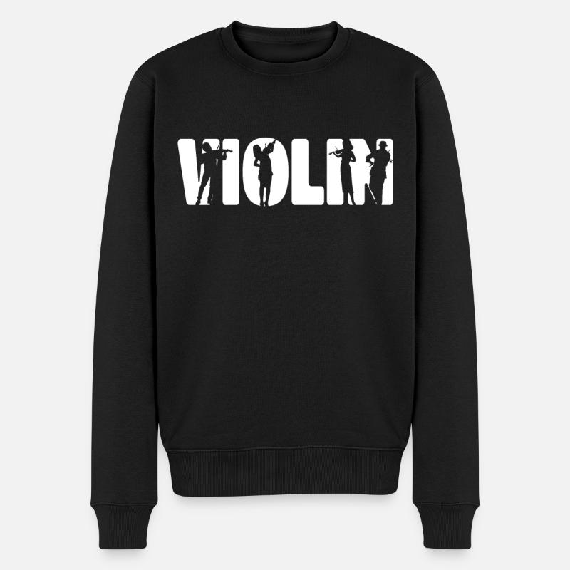 Violon Violoniste Violon - Pull Premium bio Homme - noir