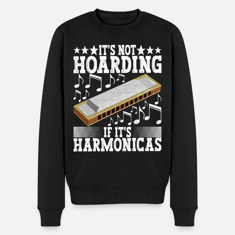 Harmonica Harmonica - Men's Premium Organic Jumper - black