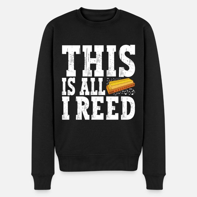 Harmonica Harmonica - Men's Premium Organic Jumper - black