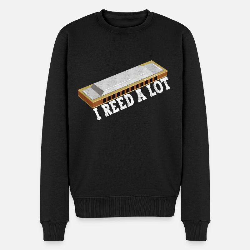 Harmonica Harmonica - Men's Premium Organic Jumper - black