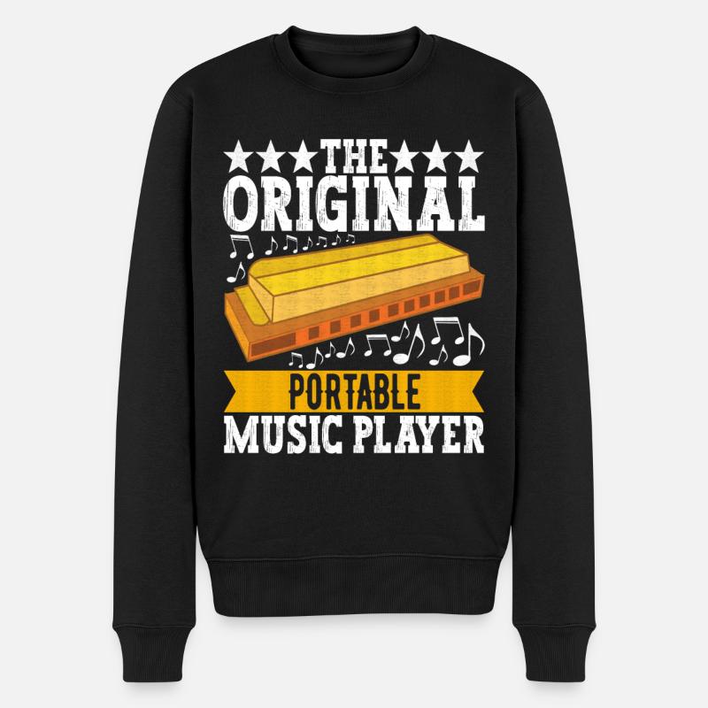 Harmonica Harmonica - Pull Premium bio Homme - noir