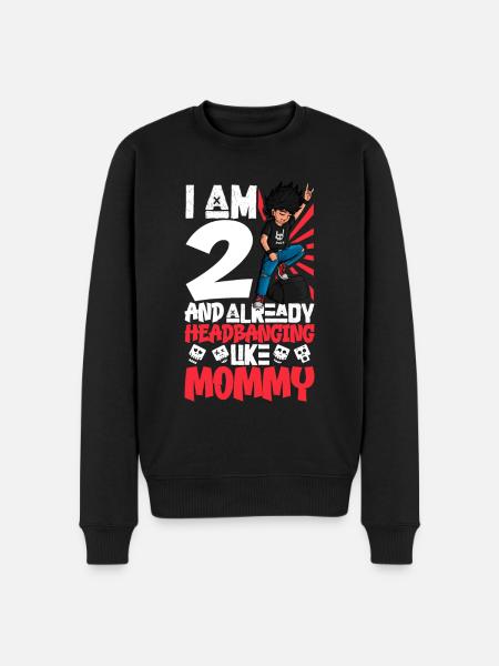 I'm 2 - Young Rocker - Men's Premium Organic Jumper - black