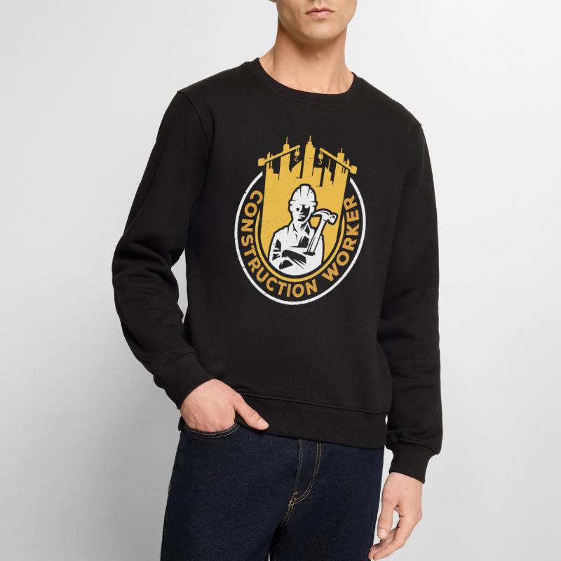 Construction workers Construction Team Teamwork Construction site Men's Premium Organic Jumper