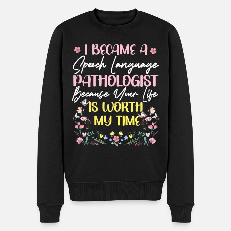 Assistant orthophoniste - Pull Premium bio Homme - noir