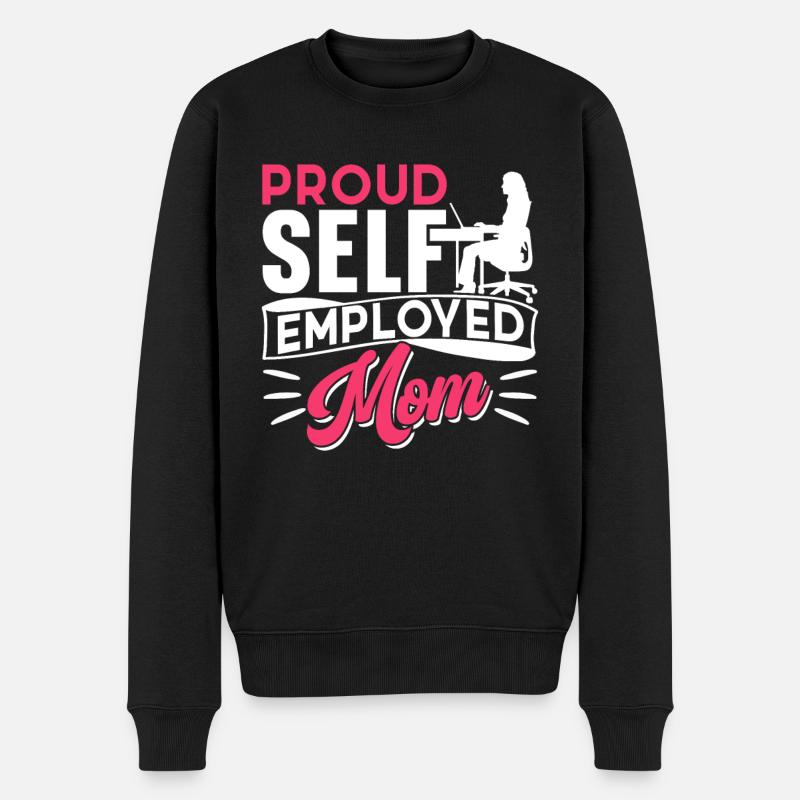 Fière mère auto-travailleuse - Pull Premium bio Homme - noir