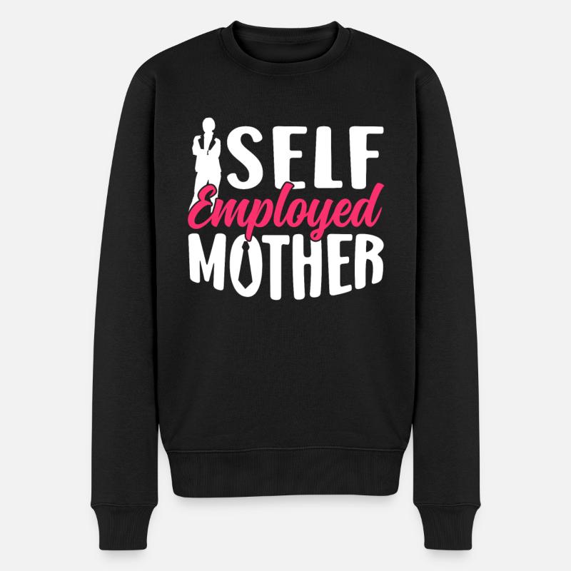 Indépendant Maman Freelance Indépendant - Pull Premium bio Homme - noir