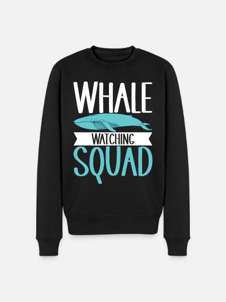 Whale Watchers - Men's Premium Organic Jumper - black