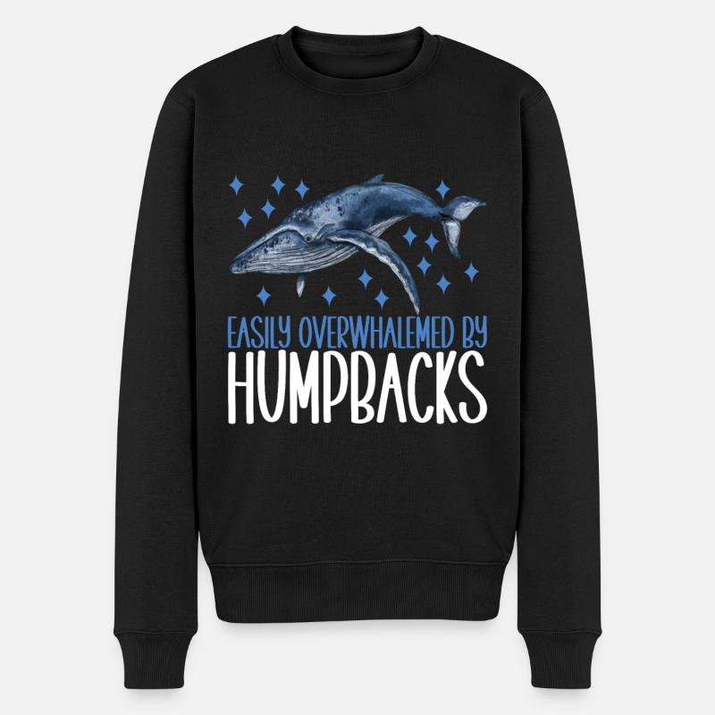 Observateurs de baleines - Pull Premium bio Homme - noir